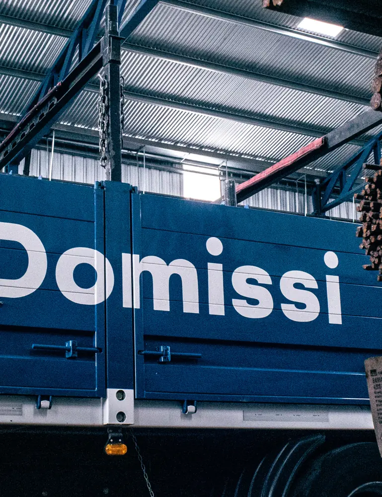 Camión de la flota propia de Domissi